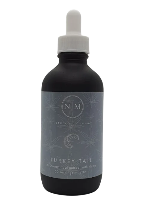 Turkey Tail Mushroom Liquid Extract With Hemp Seed Oil